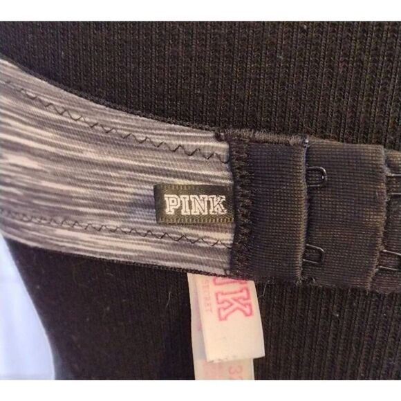 PINK SET OF 2 32DD bras. 1- Wear Everywhere underwire Bra; black and gry space d - Picture 3 of 15